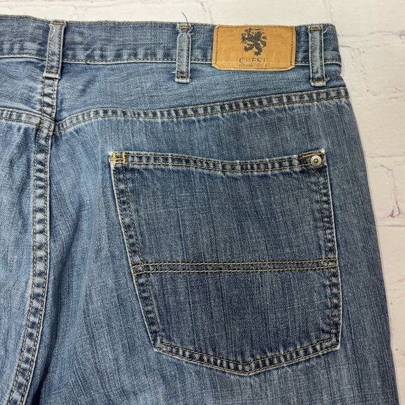 Tommy Hilfiger Jeans Crest Mens denim Loose Straight pants 40x32 Vintage 90s Y2K - Picture 4 of 12